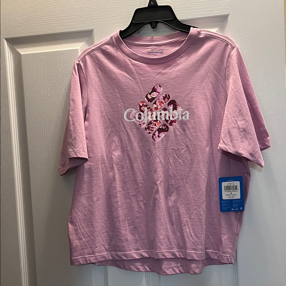 Columbia Light Pink Logo Tee